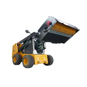 LANDY 72" Tractor/Loader Pickup Broom – Outdoor Specialty Hand Tool for Farm, Construction Cleanup, Lawn Sweeper with Lawn & Leaf Collector Functionality