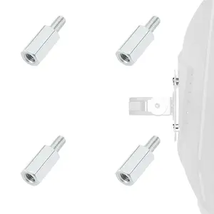4-Pack Display Mounting Spacer Screws, Universal M4 Vesa Spacer Screws, Hex Stainless Steel Wall-Mounted Display Spacer Screws