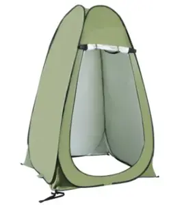 Pop Up Tent Privacy Tent Portable Camping Tent  for  Changing Cloth Shower Portable Toilet Seat (Green) 1 Person and 2 Person Sizes Toilet - Green 1 & 2 Person