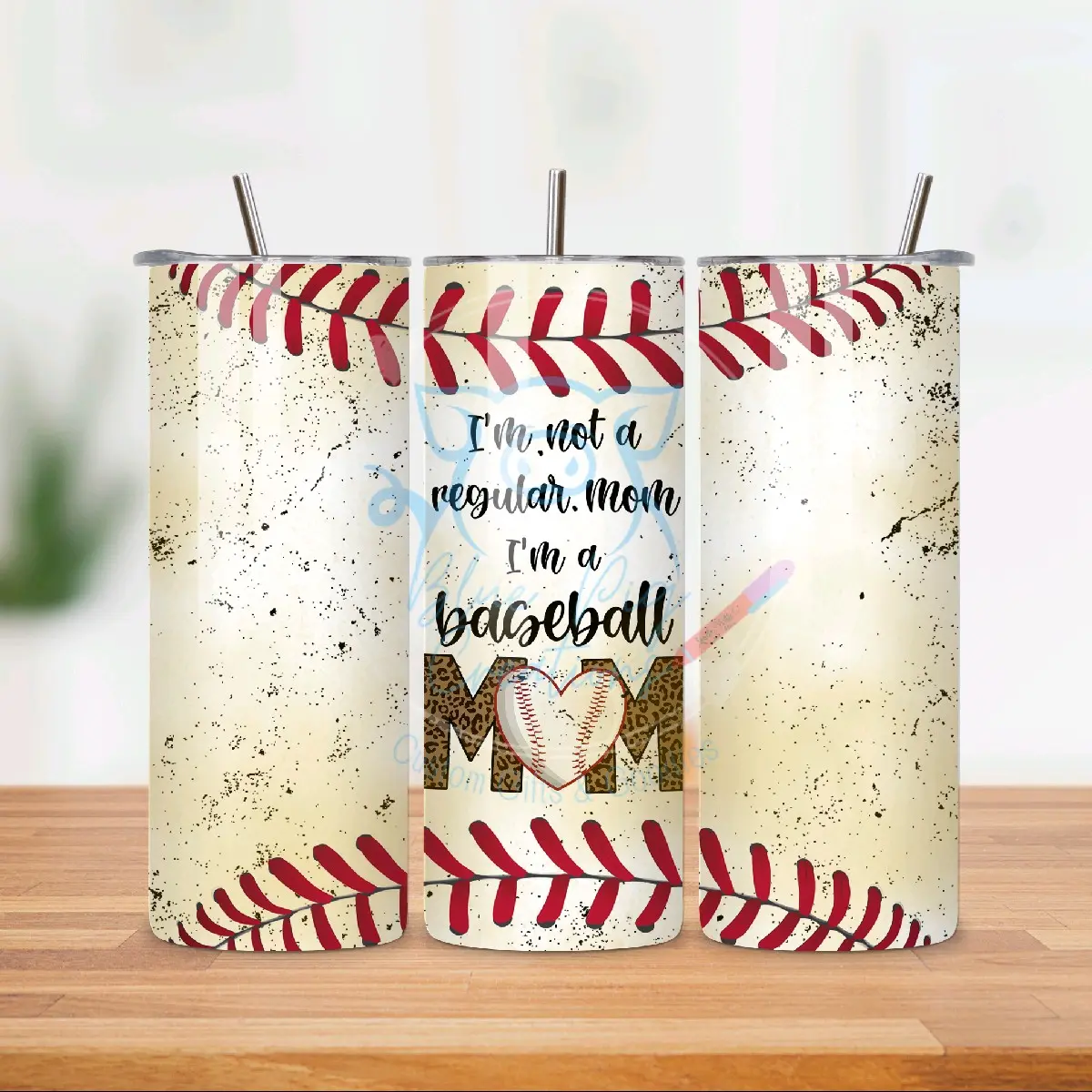 20oz Baseball/Softball Mom Tumbler Bottle Drinkware Water Bottles Portable Cup