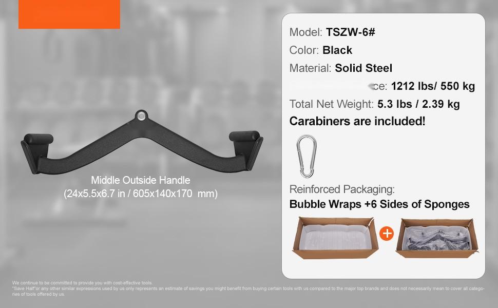 Lat Pulldown Bar And Tricep Handle Attachment For Cable Machines, V-Bar Accessory For Home Gym Strength Training, Durable Steel Construction, Compatible With Most Multi-Gym Systems And Weight Cables Lat Pulldown Bar And Tricep Handle Attachment For Cable Machines, V-Bar Accessory For Home Gym Strength Training, Durable Steel Construction, Compatible With Most Multi-Gym Systems And Weight Cables