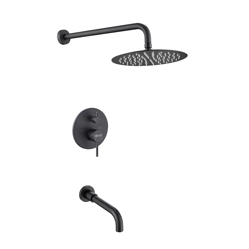 Blaine - Matte Black Dual Function Tub and Shower Sets