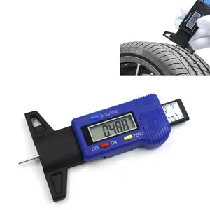 Tire Tread Depth Gauge LCD Display , Digital Tire Depth Gauge with Inch/MM Conversion of 0-1 Inches, Tread Checker Tester Measuring Gauge Tool for Car Motorcycle Truck SUV`