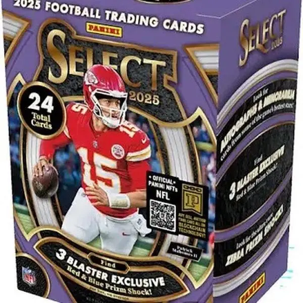asne 2024 クリスマスボックス PANINI 2025 Select Football Blaster Box Pack - Red & Blue Shock