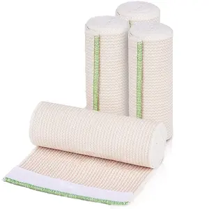 Reusable Hook-And-Loop Compression Bandage, High Elasticity, Suitable for Knees, Ankles, Wrists, Legs, All Seasons