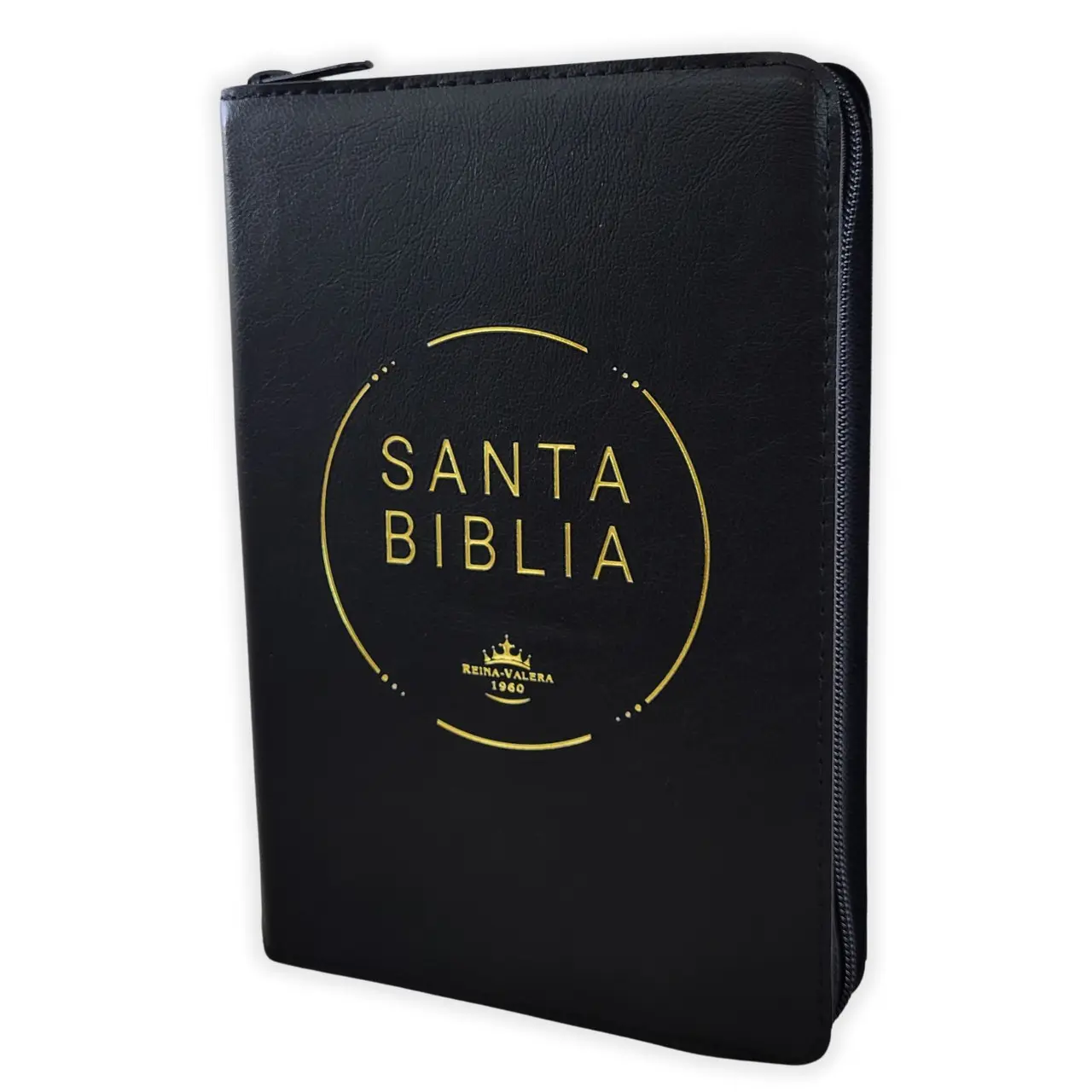 Biblia con Cierre Letra Grande Reina Valera 1960 imit piel negro