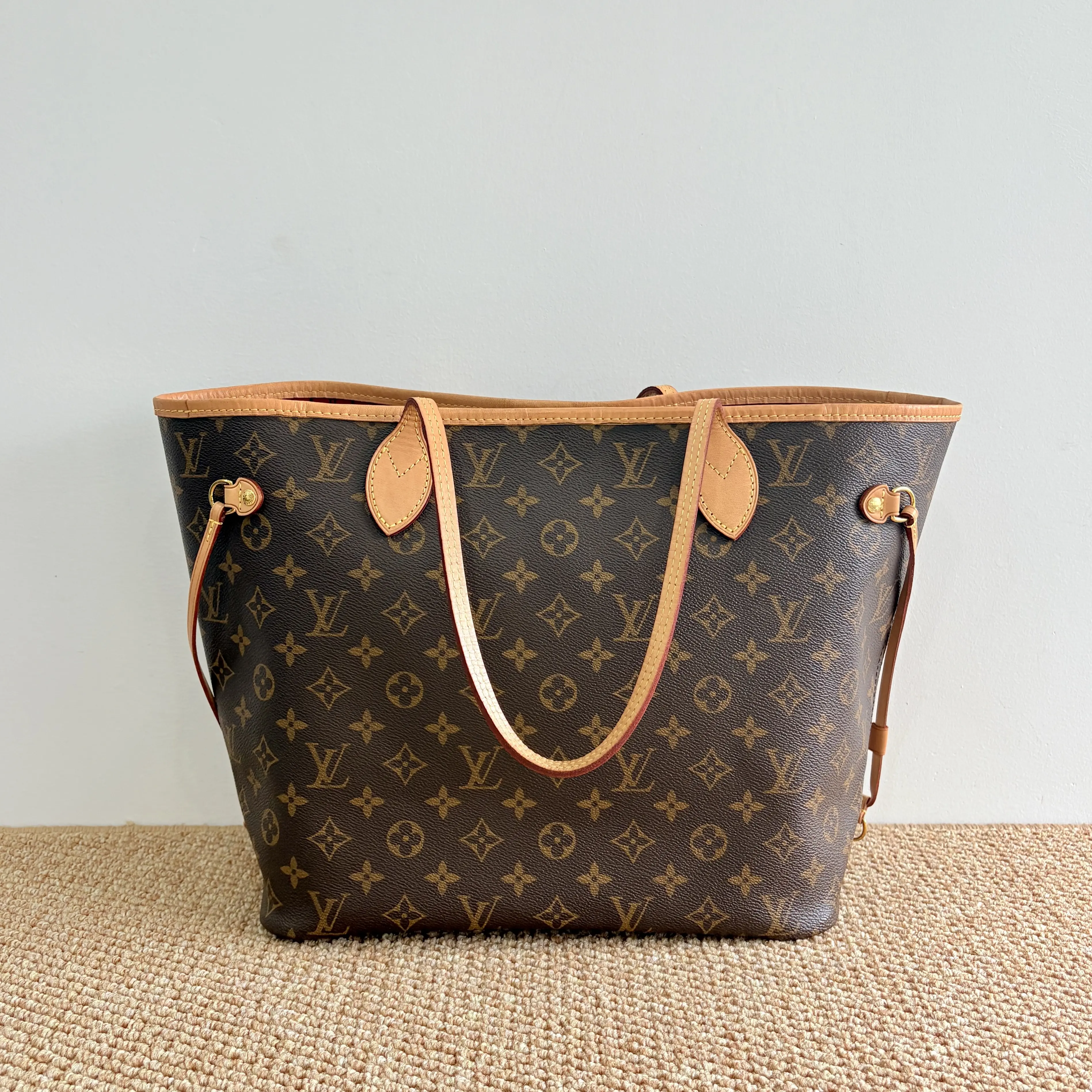 Pre-owned Louis Vuitton LV Classic Old Flower Neverfull Medium Shopping Bag (without inner pouch)