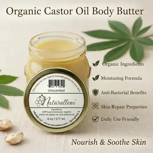 Unscented Multi-Use Balm - Organic Face Moisturizer & All Natural Body Lotion. 6 oz Glass Jar. Beard Balm, Tattoo Aftercare & Eye Makeup Remover. Gentle Eczema Care & Soothing Baby Diaper Rash Cream. Best Petoleum-Free Personal Care for the Whole Family.