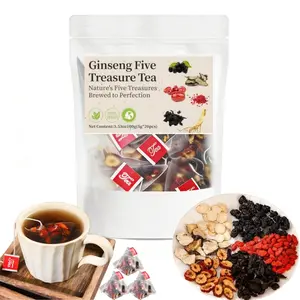 Kidney Tea Formula, Ginseng Six Treasures Organic Kidney Cleanse Tea, Traditional Herbal Blend with Natural Ingredients for Men & Women, Daily Detox Herbal Tea, Sugar Free, Herbal Wellness Tea, Digestive Support Tea Nourishing Tea