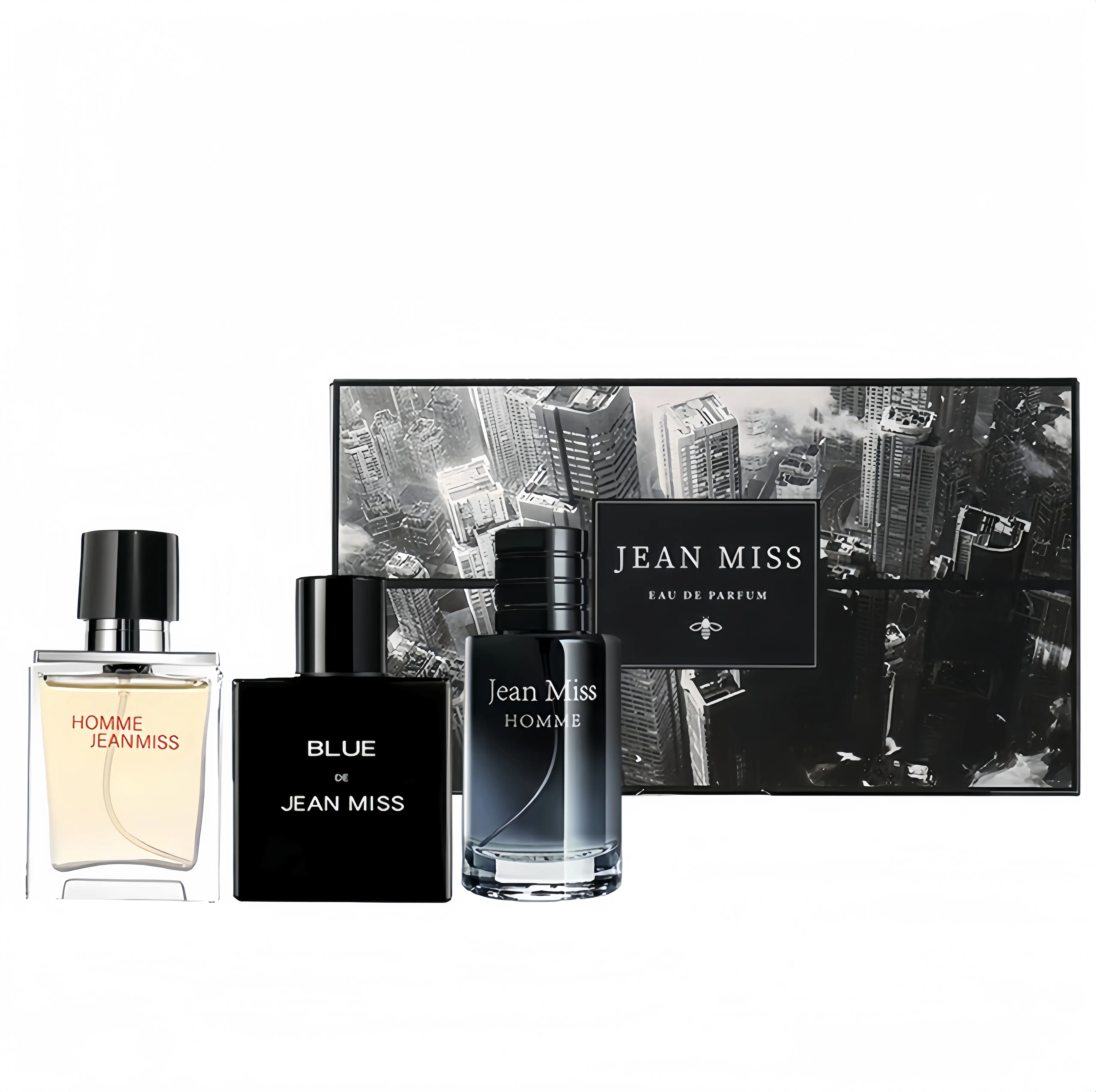 JEAN MISS Men's Perfume Gift Set |30ml*3|Eaude Toilette for Business I Daily Commute & DatesI Gift for Boyfriends I Exclusive andsophisticated woody fragrance I long lastingperfume I my cologne I vanilla perfumes box setasseek men |  Dates & Gatherings