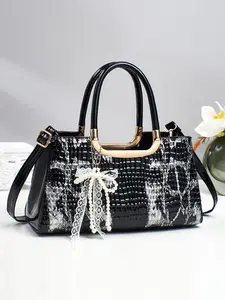 Fashion Snake Print Retro Crossbody Handbag, Versatile Shoulder Bag, Multi-Functional Large Capacity, Casual Style, PU Material, All Seasons, Perfect for Travel & Gifts
