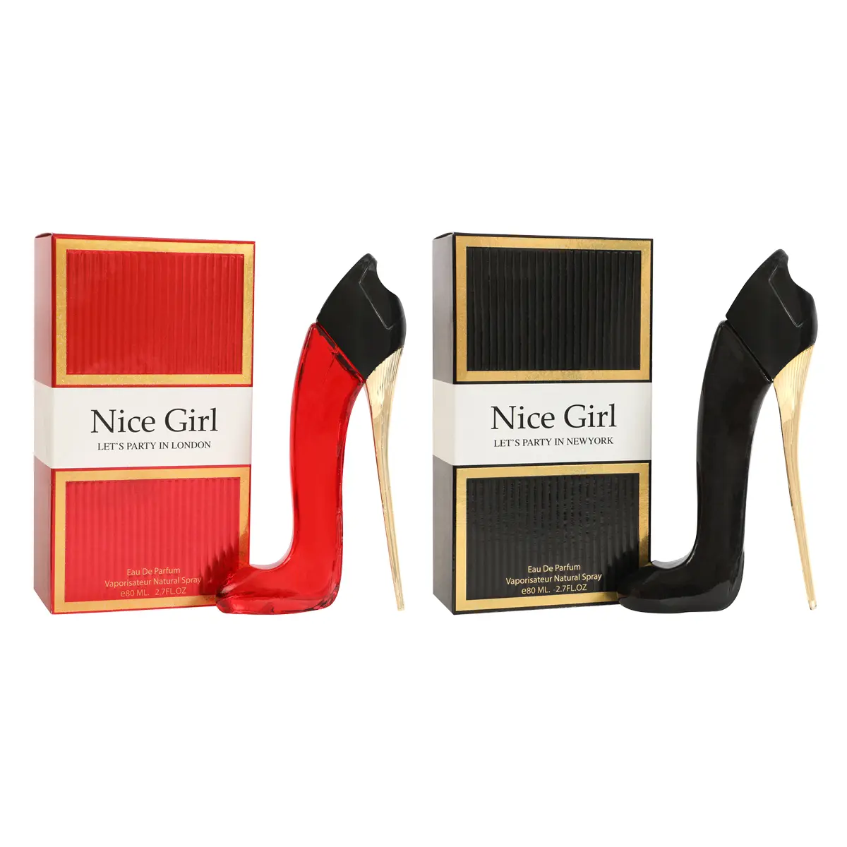 Bundle of Nice Girl Let's Party in London and Let's Party in New York Eau De Parfum Vaporisateur Natural Spray 80Ml/2.7fl.oz.