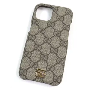 Pre-owned GUCCI Canvas Small Leather Goods Ophidia GG Supreme iPhone Case