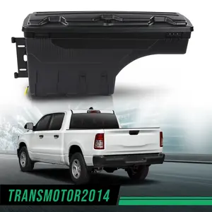 CROSSDESIGN Truck Bed Storage Tool Box Swing Case Left Side Fit For 2019-2021 Dodge Ram 1500 High quality ABS composite material Storage Box Dodge Ram Truck Accessories