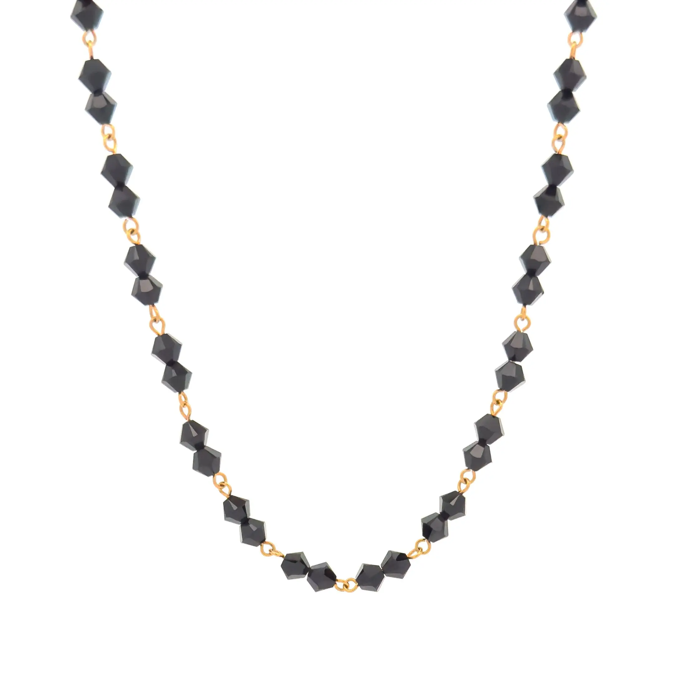 10k Gold Crystal Necklace