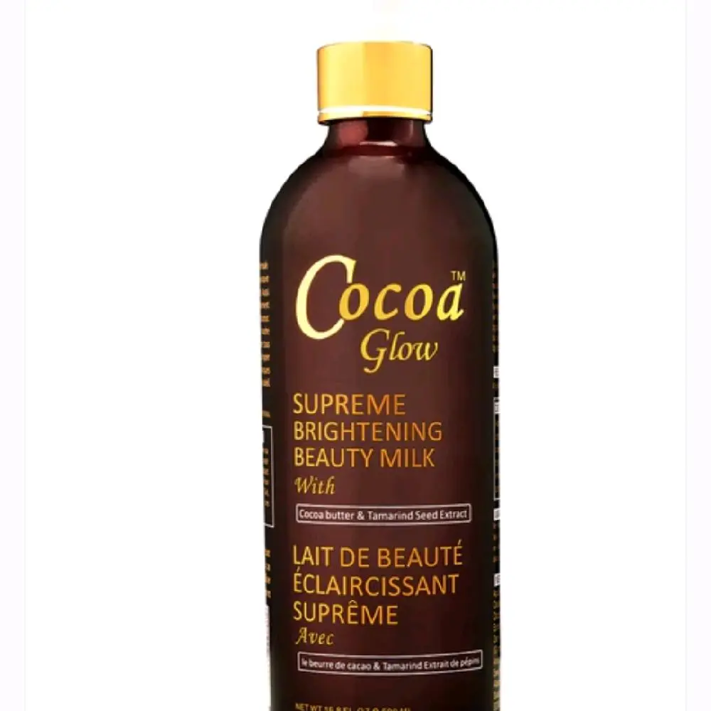 Cocoa Glow Supreme Brightening Beauty Milk with Cocoa Butter & Tamarind Seed Extract 16.8 oz Lait de Beaute Eclaircissant Suprême