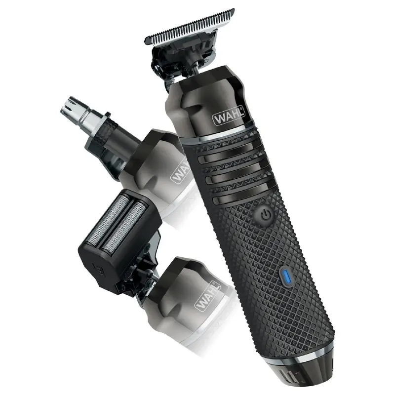 Wahl USA Pro Series High Visibility Skeleton Style Trimmer with 3 Attachment Heads, Waterproof Design, and 2-Hour Runtime for Men's Grooming