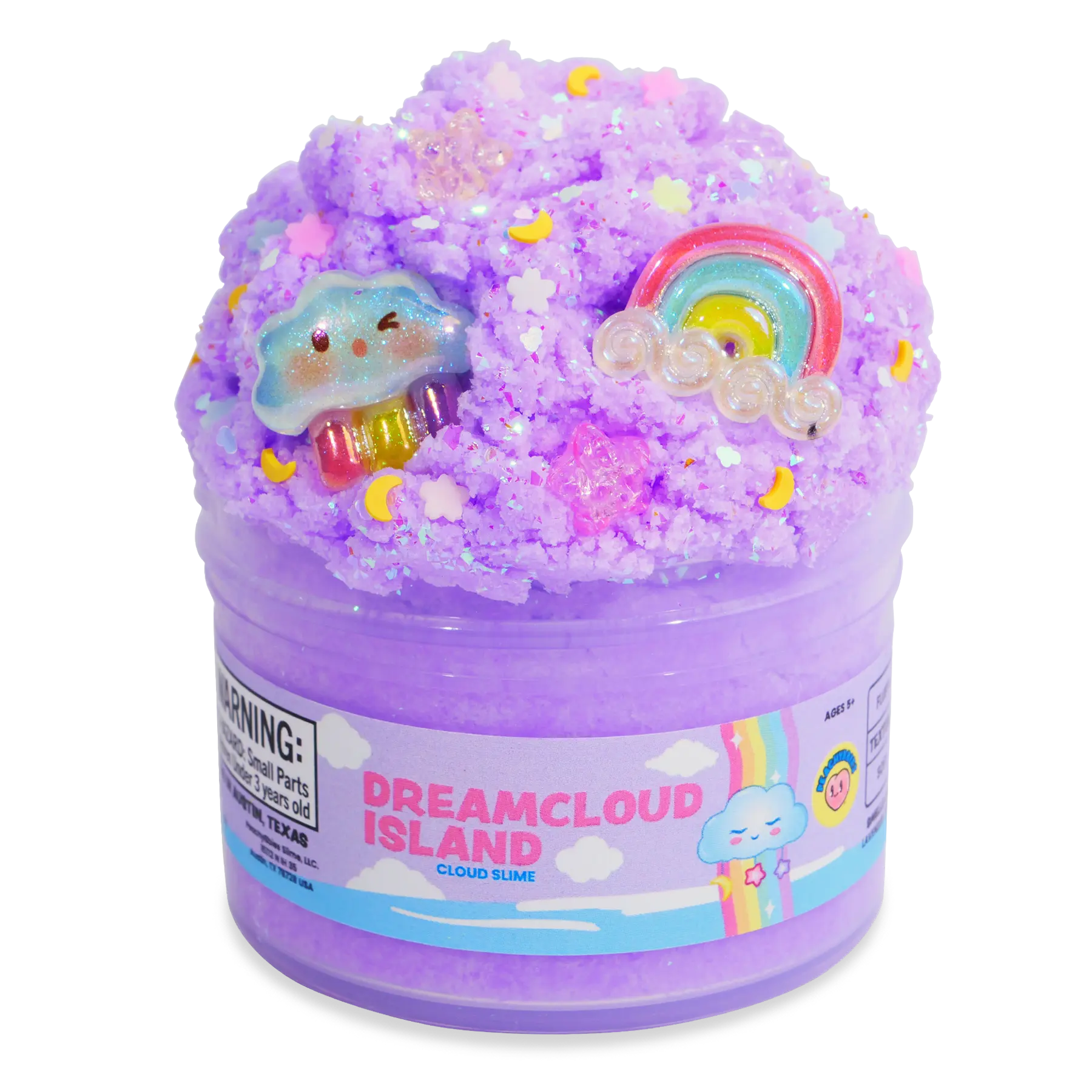 Peachybbies Slime - Fluffy Puffy Squeeze Squishy Toy, Dreamcloud Island Cloud Style for Unisex Kids Ages 5+ and 8-10 Years, Classic Novelty Slime & Squishy Toy