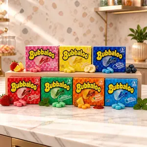 Bubbaloo chewing gum box of 47 pieces. Choose your favorite flavor.
