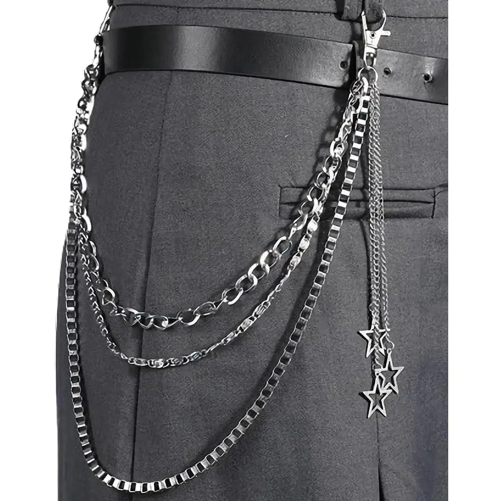 Layered Pants Chains Jeans Decor Clothing Accessories Unique  display picture 1