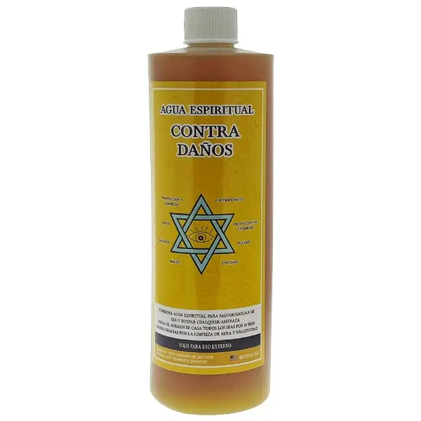 Contra Danos - Agua Espirtual 16oz Bottle Healing Energy Cleansing Water Household Handheld