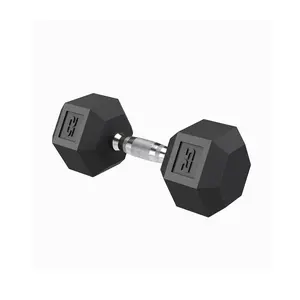 2026 New Superior Hex Dumbbell Set of 2 – 5-50 LB Rubber Encased Free Weights – Cast Iron Core – Textured Carbon Steel Handle for Enhanced Grip – Home Gym Strength Training, Fitness, and Weightlifting