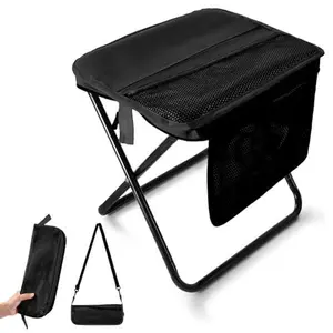 Portable outdoor folding chair with a shoulder strap and backpack, supports up to 300 pounds,  features side pockets; perfect for fishing, barbecues, and more. Camping chair, Father’s Day gift #SummerVibes