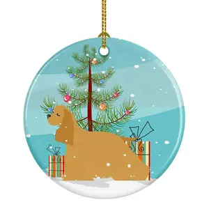 Cocker Spaniel Merry Christmas Tree Ceramic Ornament BB2904CO1
