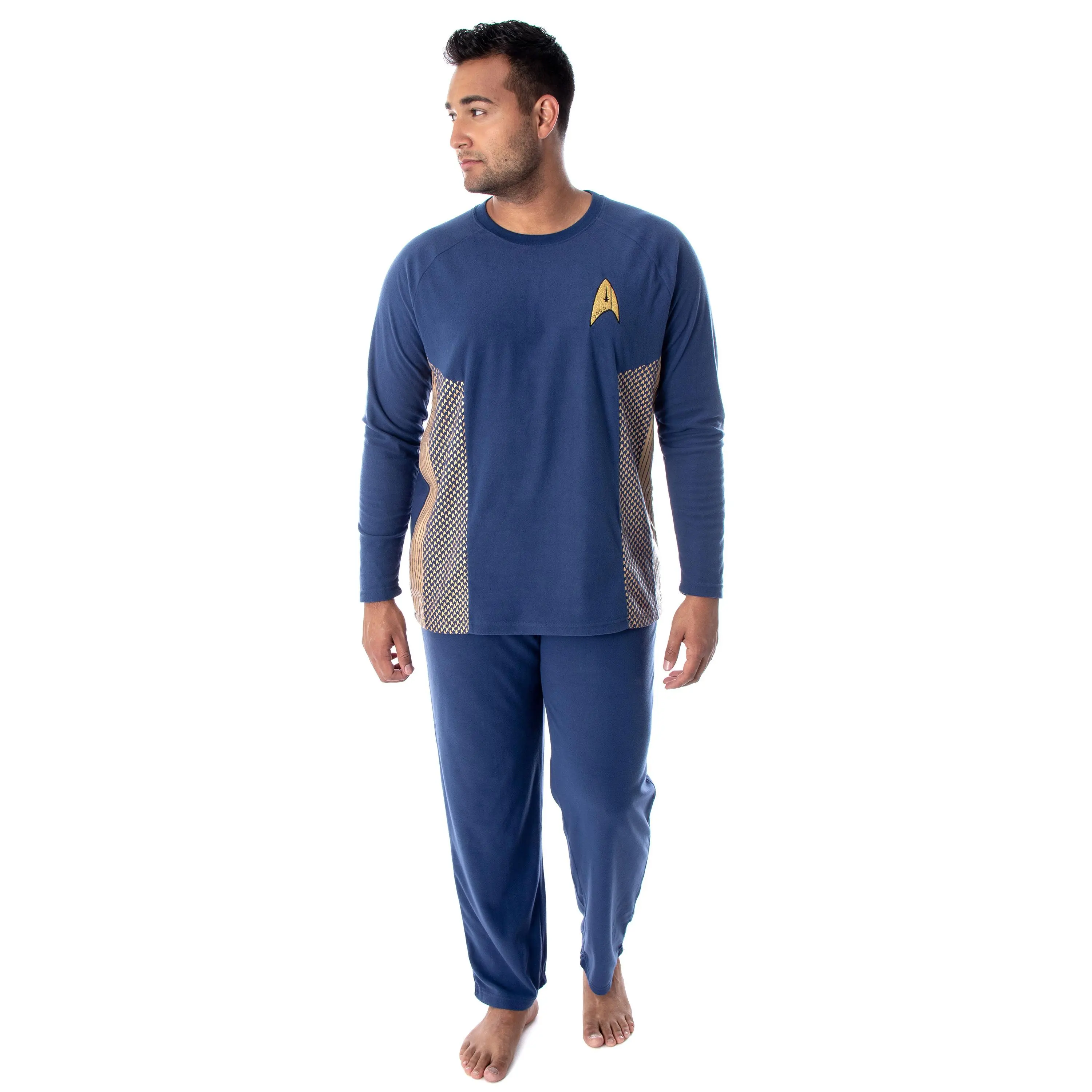 Star Trek Discovery Men's Command Uniform Costume Sleepwear Pajama Set