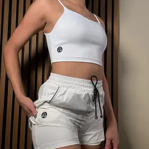Lotus Shorts White 100% Polyamide Lightweight Breathable Quick-Drying Fabric for Warm Weather & Active Lifestyles