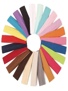 Random Color Women's Multicolor Fabric Hair Bands, Elastic Tie Band, Versatile for Daily Use, Yoga, Sports, Suitable for School & Vacation
