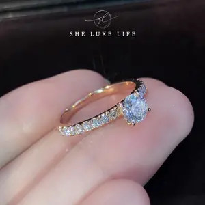 SheLuxeLife |  European and American Minimalist Eco-Friendly Simulated Diamond Ring