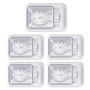 Leisure LED  12V Led RV Ceiling Dome Light RV Interior Lighting for Trailer Camper with Switch, Single Dome 300LM (Natural White 4000-4500K