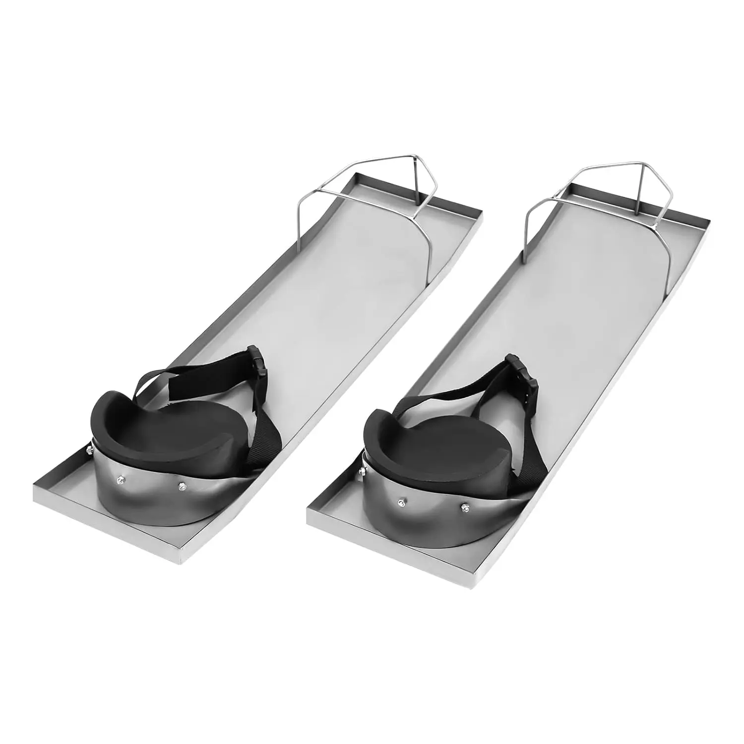 Concrete Knee Boards, 28'' x 8'' Concrete Knee Boards Stainless Steel Concrete Sliders Kneedboards Construction Pair Kneeler Board Work Tools for Concrete Finishing Work