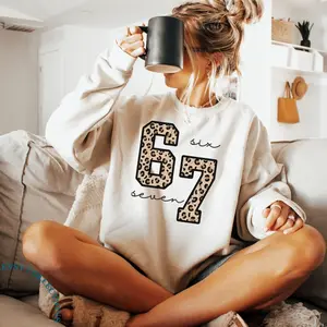 Six Seven Sweatshirt & T-Shirt, 67 Trend Shirt, Funny Number Meme Shirt, Viral TikTok Saying Tee, Unisex Gift Shirt