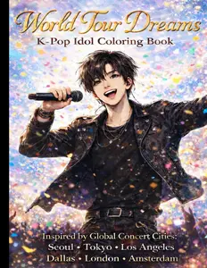 World Tour Dreams: K-Pop Idol Coloring Book