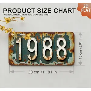 Vintage 80s-90s Retro Metal Wall Art Sign - 6x12 Inch 2D Flat Aluminum Tin UV Print for Home Bar Man Cave Decor