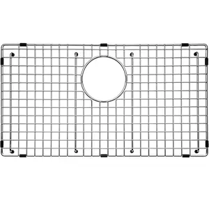 27.01-in x 13.94-in Rear Drain Heavy-Duty  Stainless Steel  Sink Protector SVH2714R