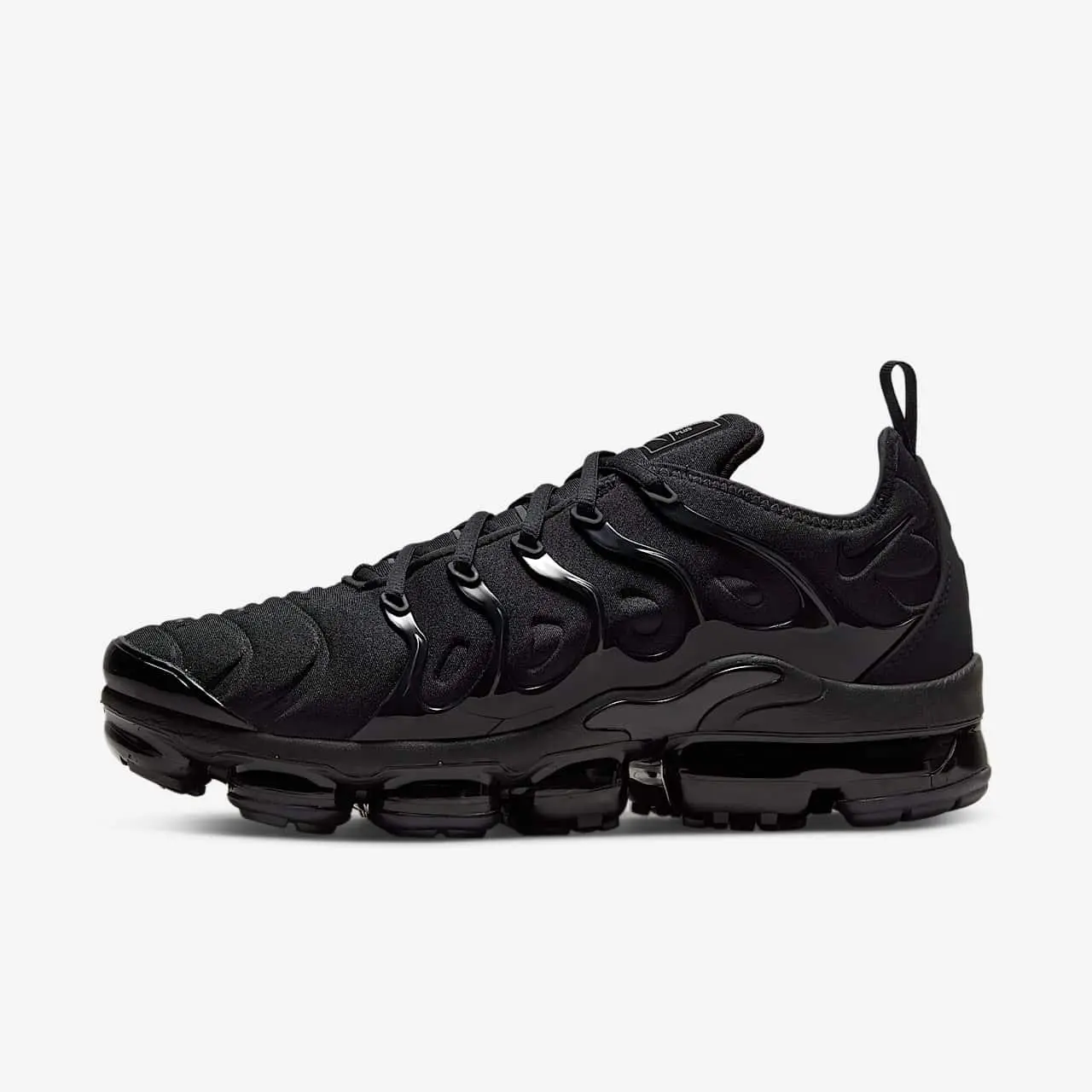 Nike Air VaporMax Plus Black/Black/Dark Grey – Sizes 10M/11.5W 10.5M/12W 11M/12.5W 11.5M/13W