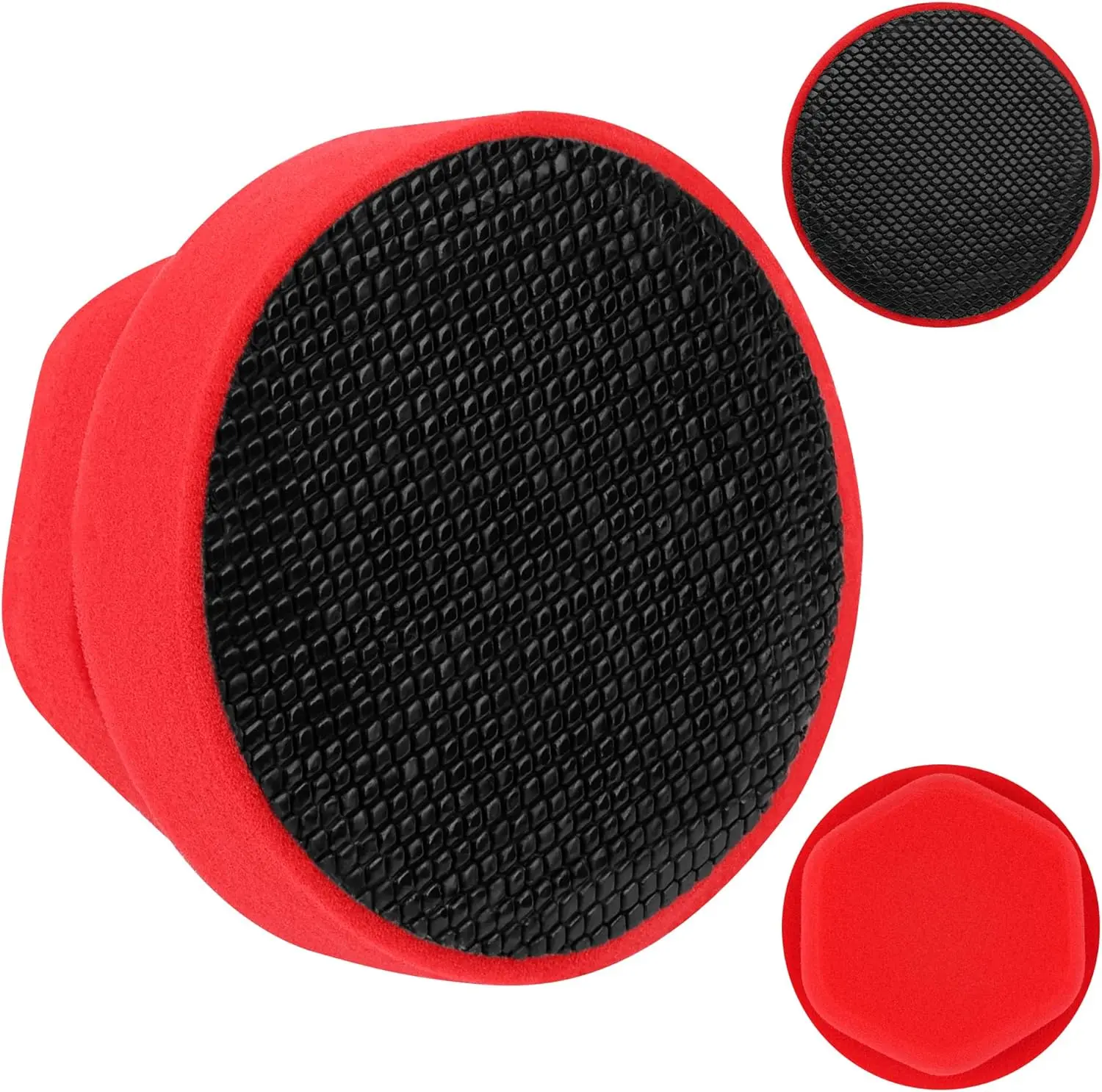 Synthetic Clay Bar Sponge, Luxiv Red Magic Car Clay Bars Auto Detailing with Hexagonal Handle Clay Bar Ball for Car Detailing Smooth, Clean