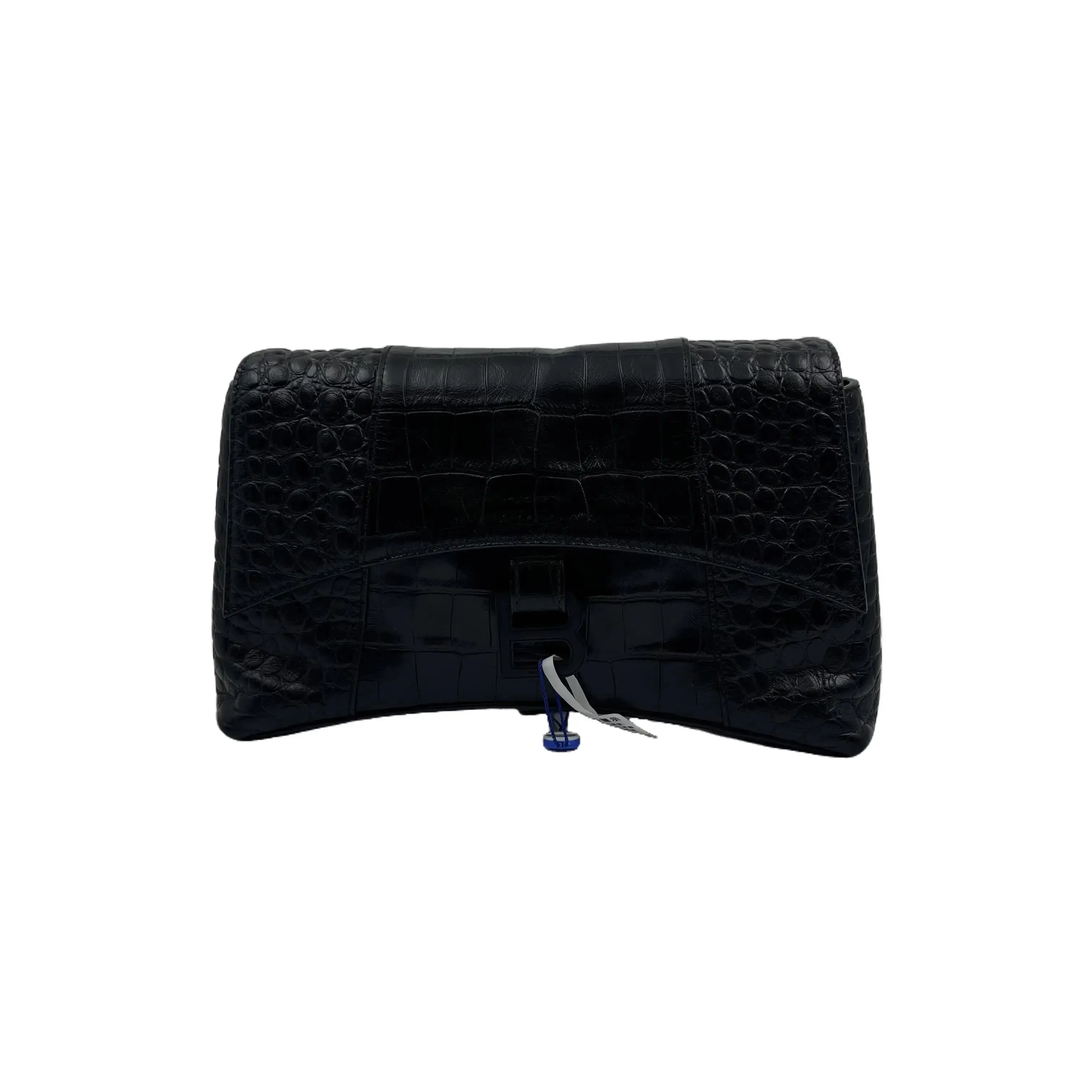 Pre-owned Balenciga Balenciaga H6 Black Hourglass Fashionable Bag Flap Crossbody Purse, Handbag Shoulder Bag, Everyday Carry (hz44169), Fashionable Bags, Everyday Crossbody Bag