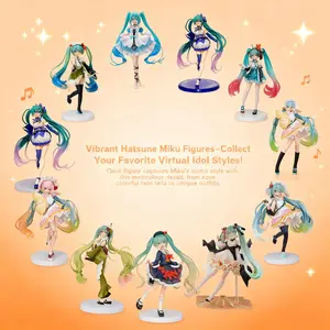 2026 new Wholesale Drop Shipping Hatsune Miku Anime Figure Collectible Model Desktop Decor Statue Gift for Girls Fans Cosplay Doll PVC