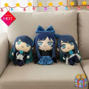 3 Pcs ADO World Tour 2025 Hibana Plush Soft Singer Stuffed Figure Funny Throw Pillows for Christmas Home Decor
