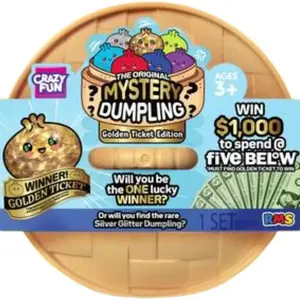 Golden Squishy Bun Mystery Dumpling - Stress Relief Fidgeting Toy, Anxiety Relief Products, Decompression Squeeze Item, Sensory Stress Reliever, Thoughtful Gift for Enthusiasts