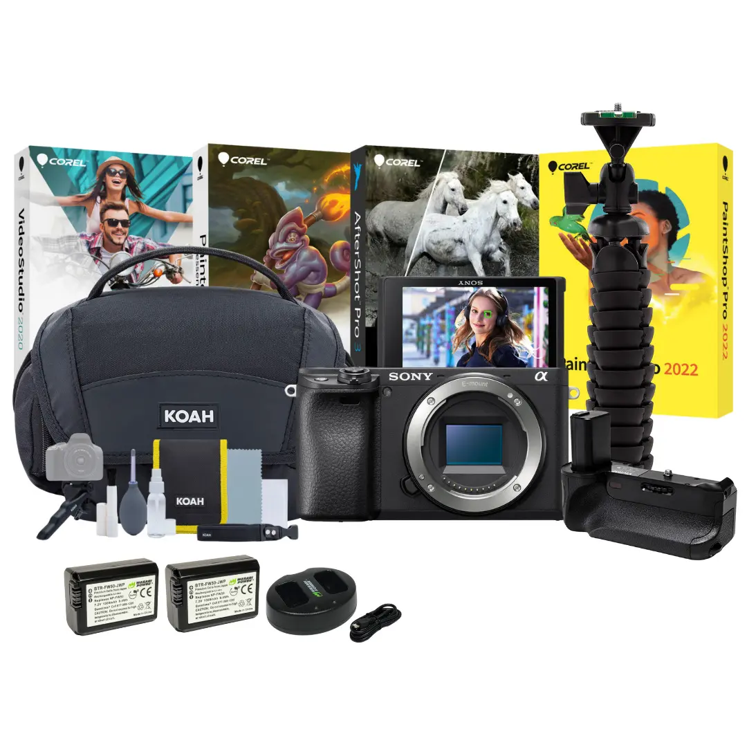 Sony Alpha a6400 Mirrorless Digital Camera (Body Only) Bundle with Accesories