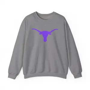 Texas University Longhorns Neon Logo Sweatshirt, University Football Fanwear, College Crewneck Jumper, Longhorns Graphic Sweater, SICKHIPPO