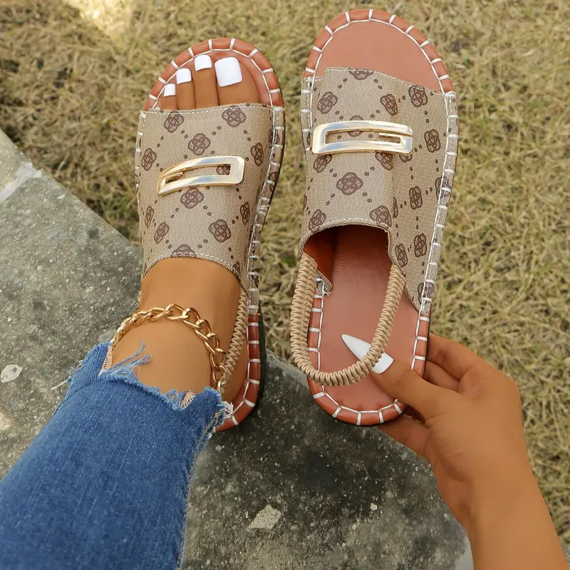 Women's Fashionable Slingback Sandals, Casual New Style Comfortable Lightweight Sandals for Outdoor, Versatile Commuter Shoes for Daily Wear, Casual Outdoor Footwear