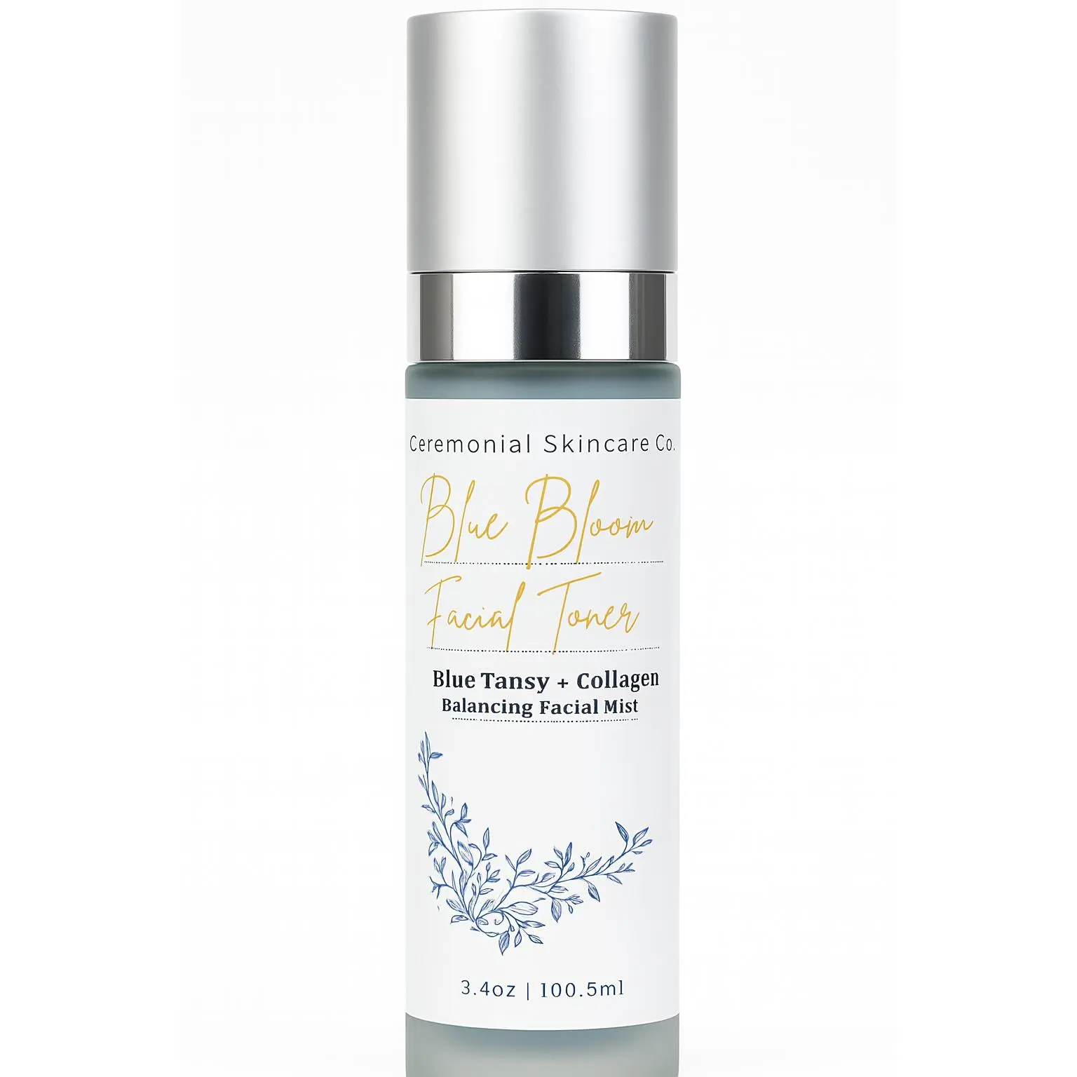Ceremonial Skincare Co Blue Bloom Facial Toner Floral Skin Repair - Calming Cucumber & Hydrolyzed Collagen