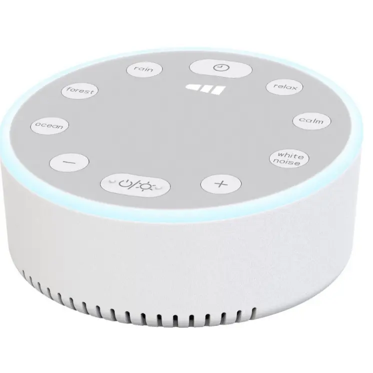 White Noise Machine for Sleeping, Portable Sleep Sounds Machine, Timing Function, Three Dimming Modes White Sound Machine, Travel White Noise Machine for Office Home, Sleep Aids for Adults