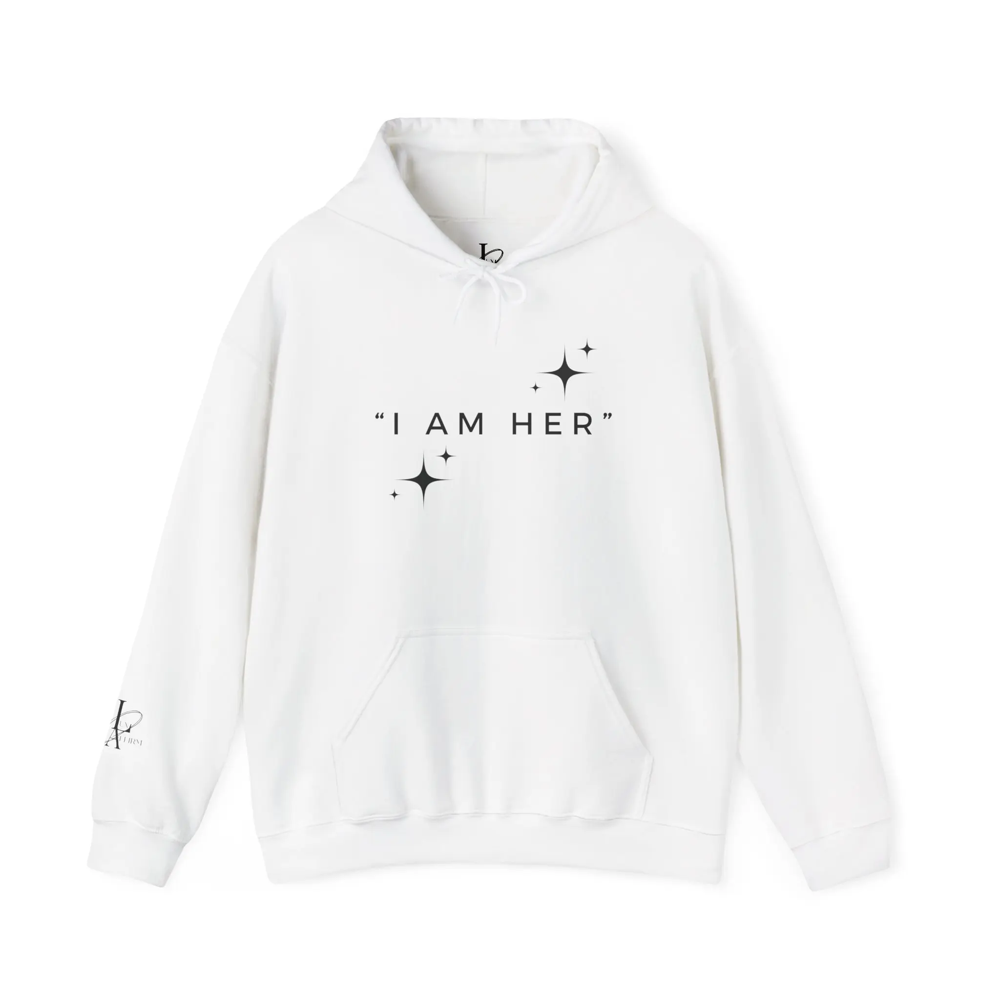 I Am Her - Lux Affirm White Hoodie